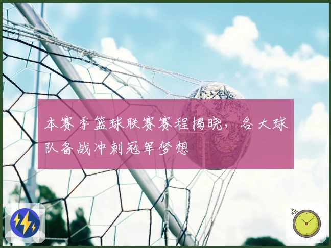 本赛季篮球联赛赛程揭晓，各大球队备战冲刺冠军梦想